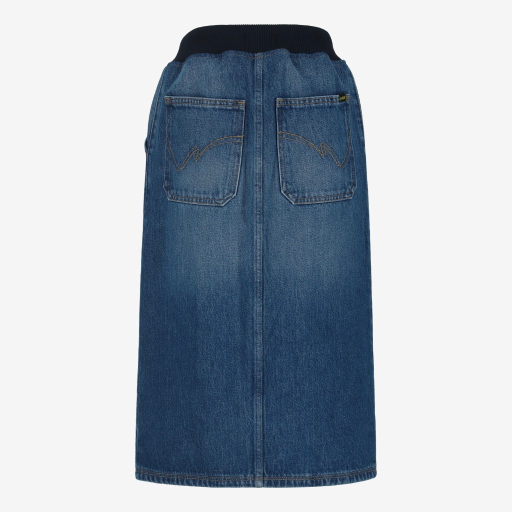 Jupe midi fille en jeans