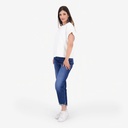 Sweat femme sans manches  avec broderie