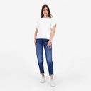 Sweat femme sans manches avec broderie