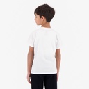 T-shirt garçon manches courtes col tunisien avec poche passepoilée