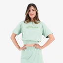 Sweat crop femme manches courtes  bkouly فيتامين