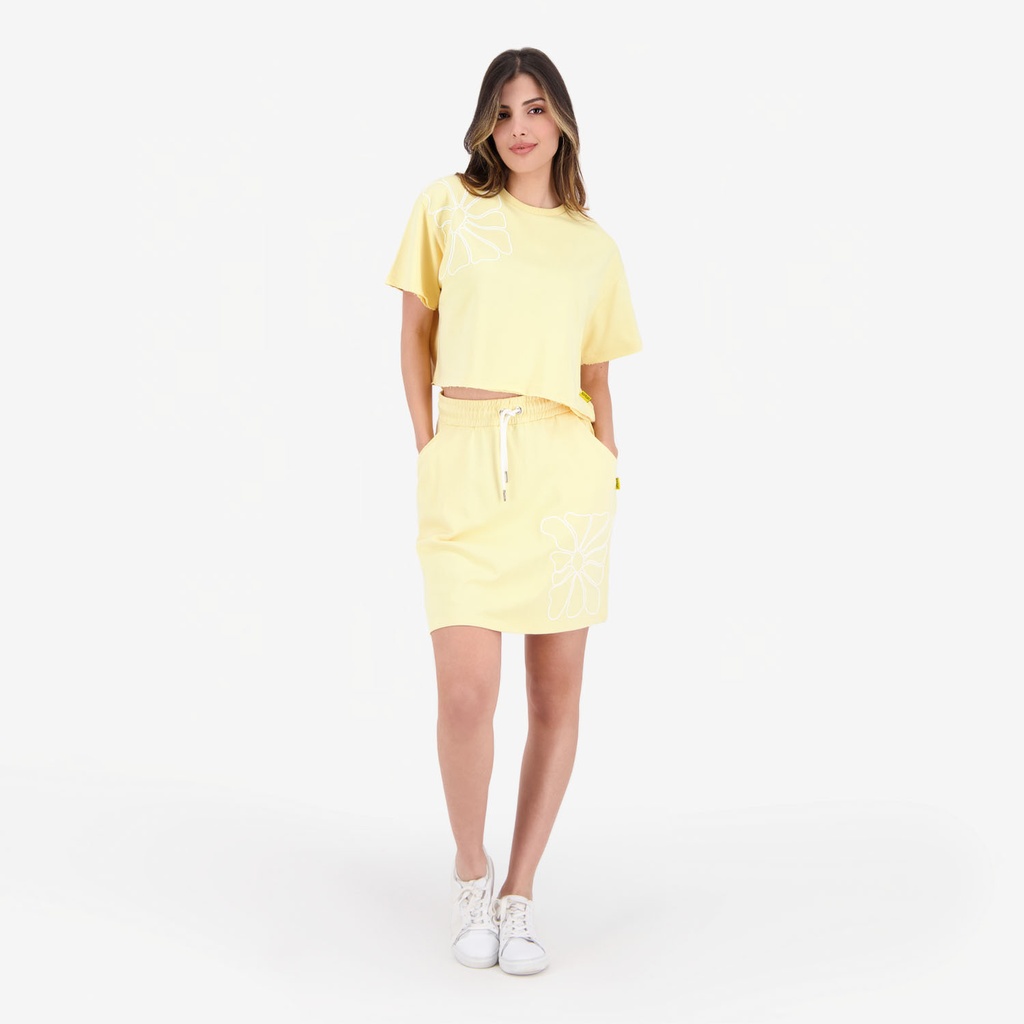 Jupe femme avec poches italiennes FLEUR