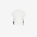 T-shirt fille manches courtes avec nœuds sur le cotés