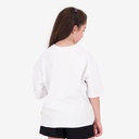 Sweat oversized fille manches courtes
