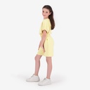 Short fille avec bande à la taille croisée