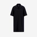 Robe femme manches courtes avec col chemisier