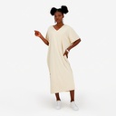 Robe jebba femme manches courtes  avec fente