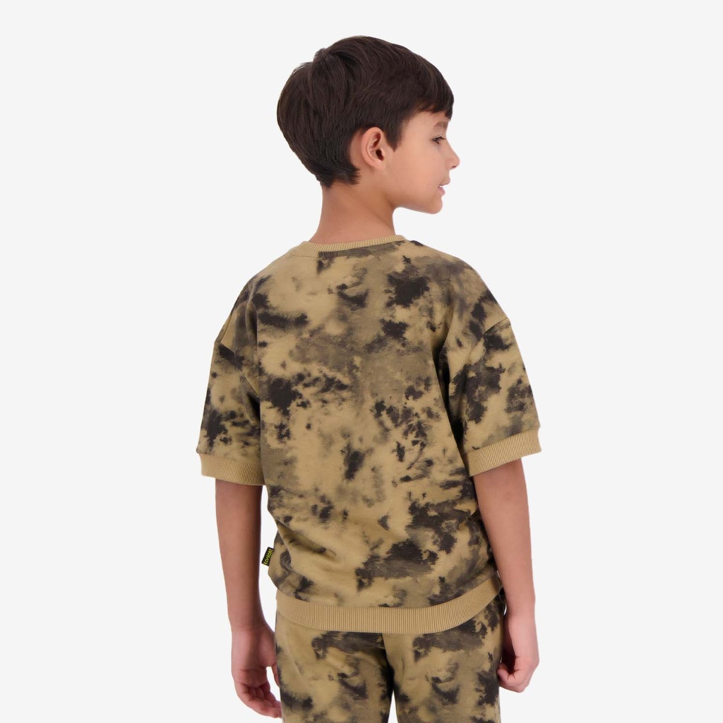 Sweat garçon manches courtes tie & dye