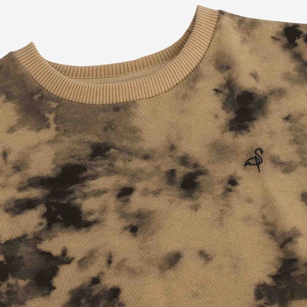 Sweat garçon manches courtes tie & dye