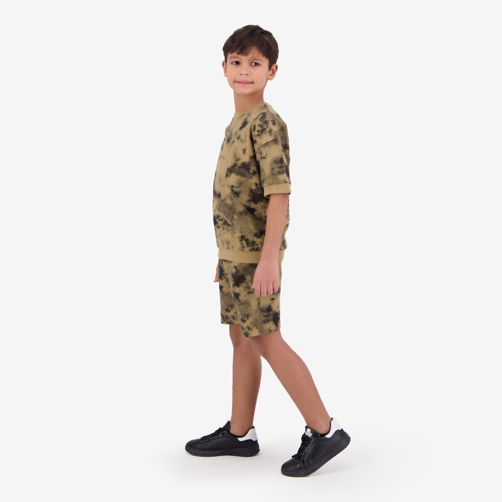Short garçon en molleton tie & dye