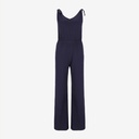 Combinaison femme col v avec élastique à la taille