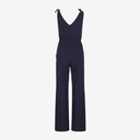 Combinaison femme col v avec élastique à la taille
