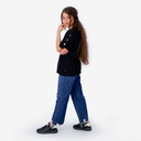 T-shirt fille manches courtes avec boutons pression  COQUILLAGES