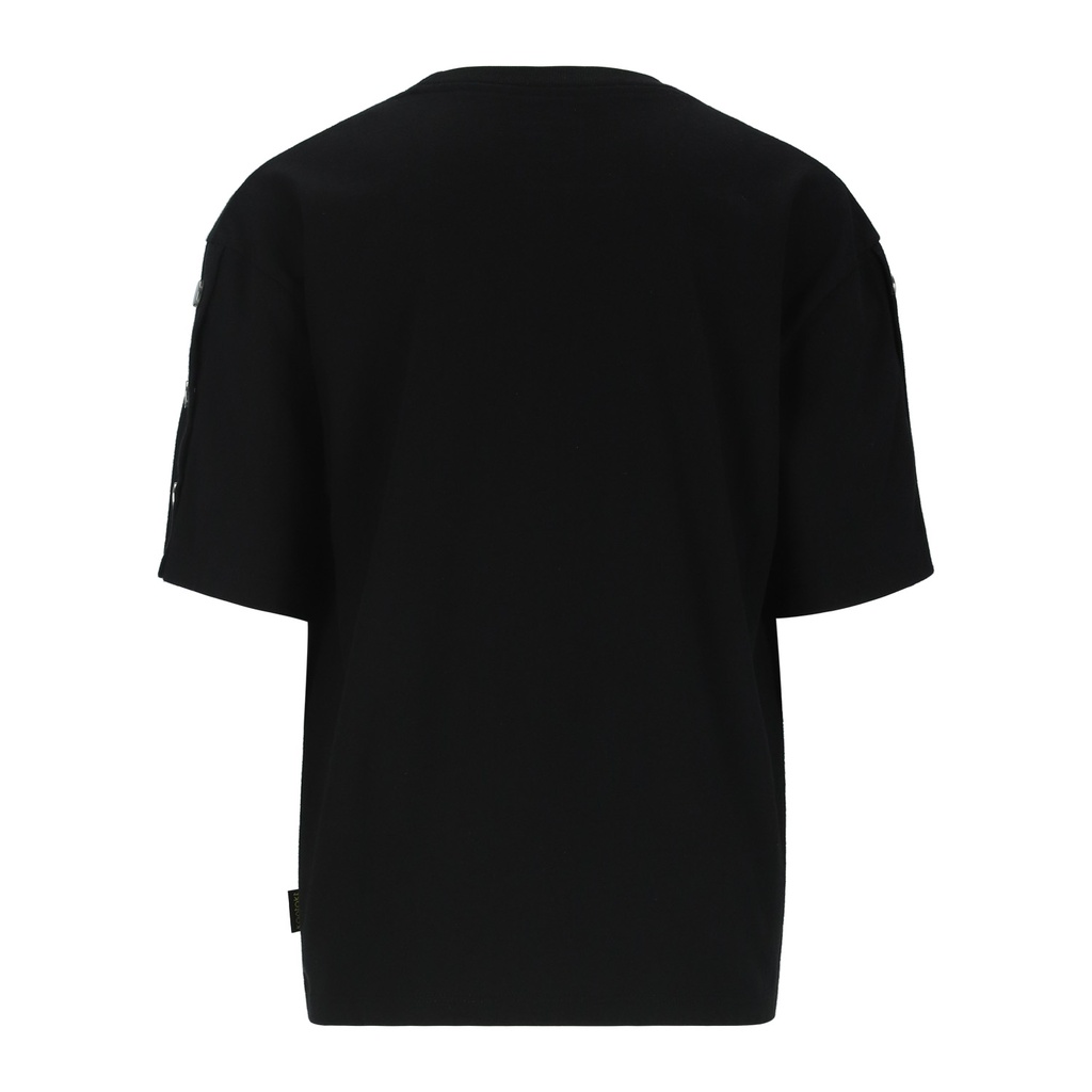 T-shirt fille manches courtes avec boutons pression  COQUILLAGES