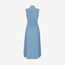 Robe chemise fluide femme sans manche en jeans- CYLINE