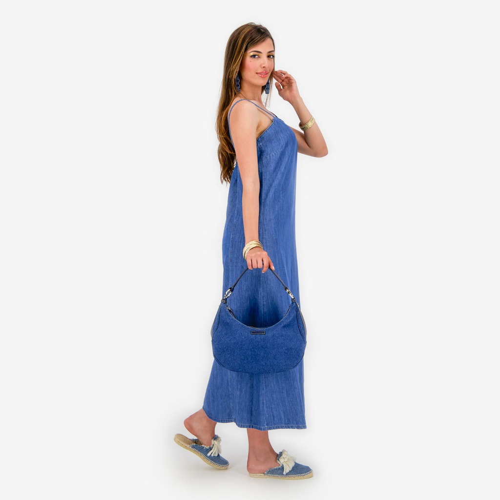 Robe bretelle femme en jeans - THANA