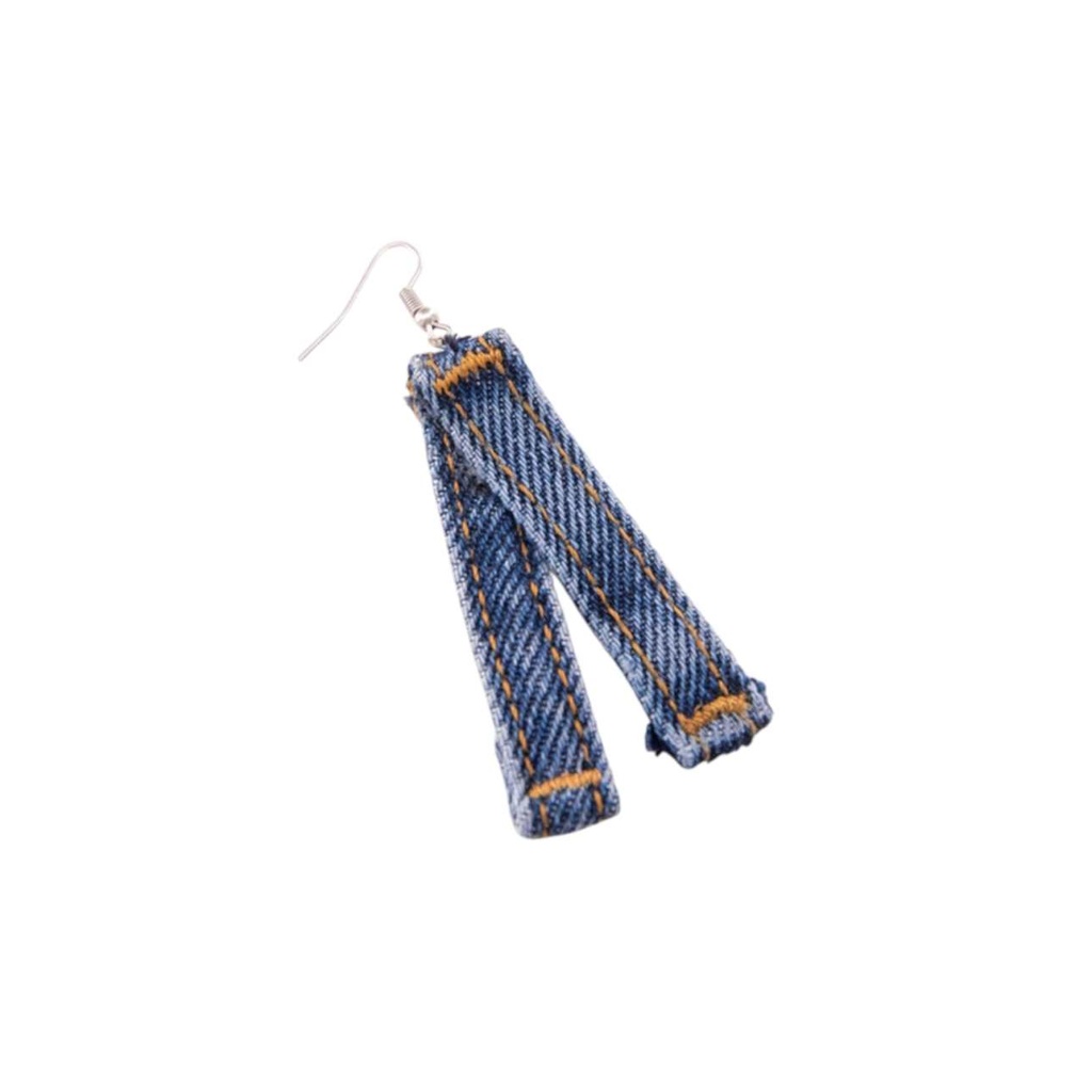 Boucle d'oreille en denim