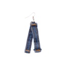 Boucle d'oreille en denim