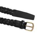 Ceinture tressé unisexe en cuir