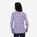 Pyjama femme manches longues avec patte boutonnée
