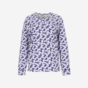 Pyjama femme manches longues avec patte boutonnée