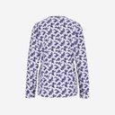 Pyjama femme manches longues avec patte boutonnée