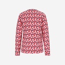 Pyjama femme manches longues avec patte boutonnée