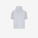 Hoodie homme manches courtes avec broderie