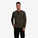 Pyjamas homme manche longue avec pate de boutonnage