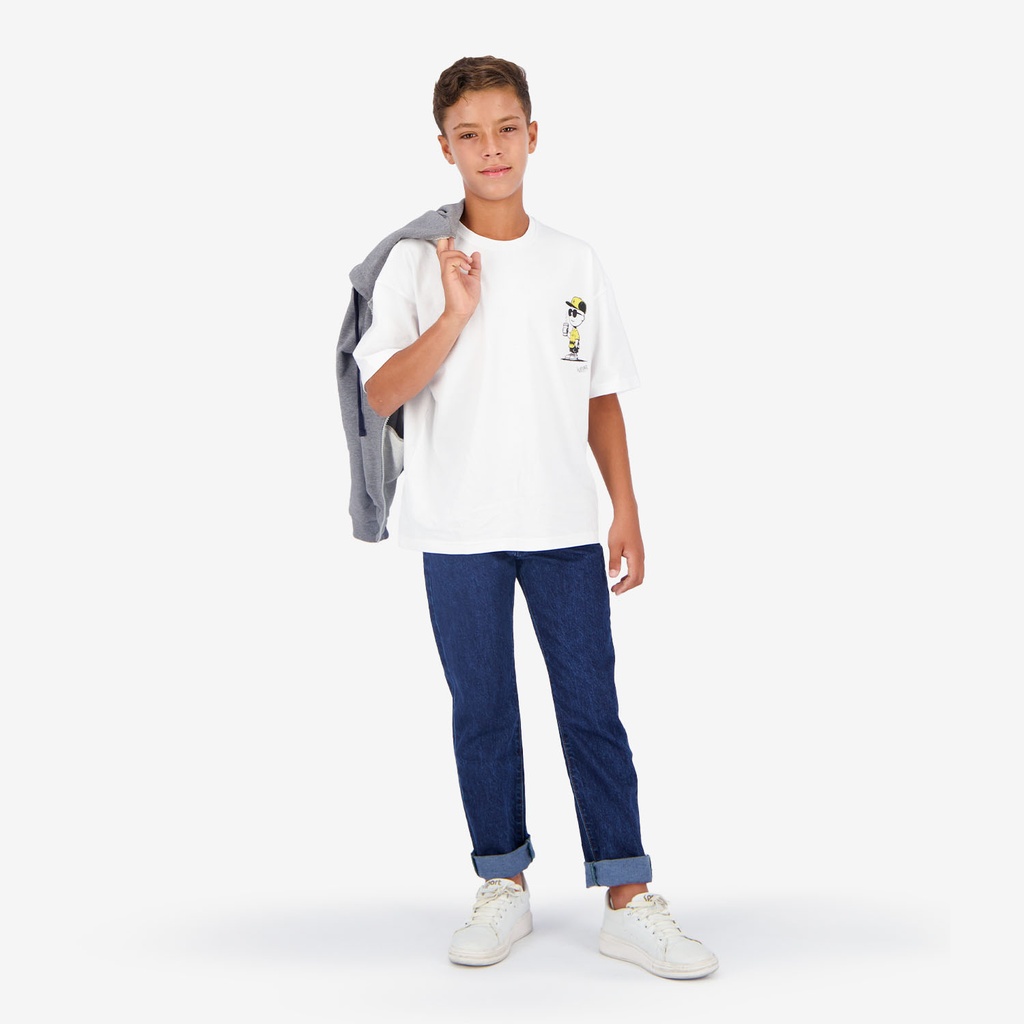 T-shirt oversized garçon manches courtes avec animation