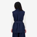 Blazer croisé femme sans manches-SAHAR