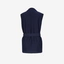 Blazer croisé femme sans manches-SAHAR