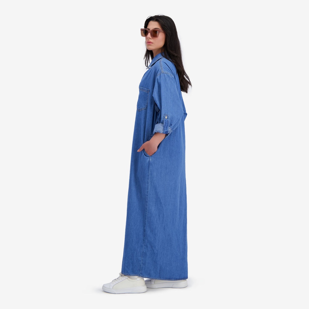 Robe chemise longue femme en jeans CHANEZ 2.0