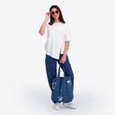 T-shirt oversized  femme avec découpe
