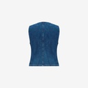 Gilet femme sans manches en jeans GHALIA  2.0