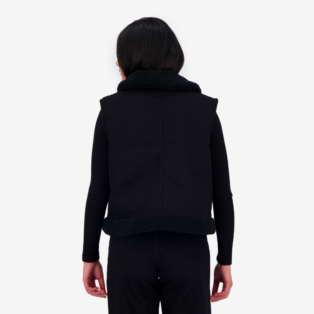 Jacket femme sans manches avec sherpa GHALIA
