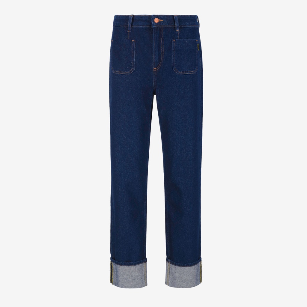 Straight jeans femme a revers SARRA 3.0