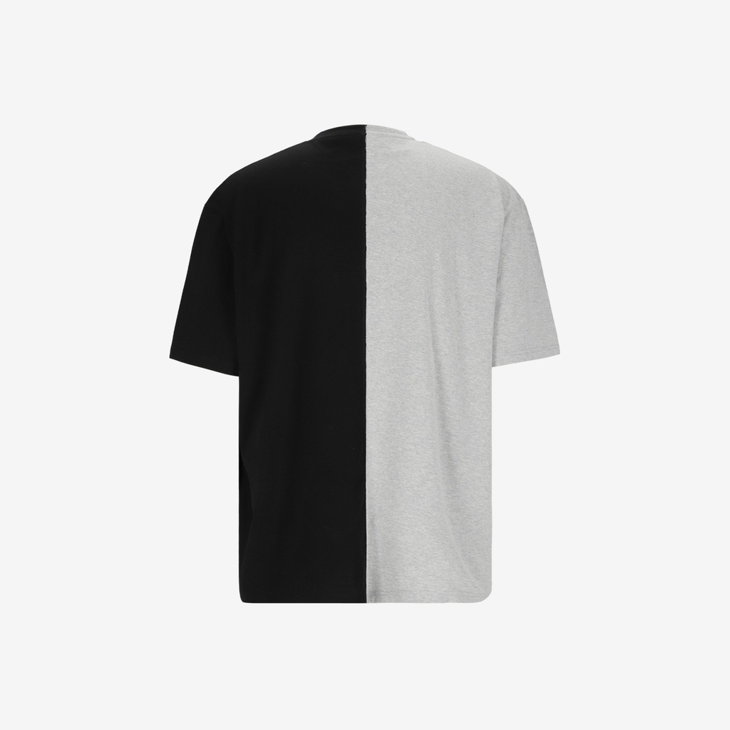 Upcycling t-shirt oversized homme manches courtes CROQUIS POCHE & الري VERSION 1