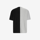 Upcycling t-shirt oversized homme manches courtes CROQUIS POCHE & الري VERSION 1