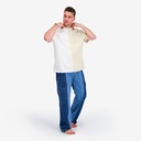 Upcycling t-shirt oversized homme manches courtes MARGOUM & LOSANGE VERSION 1