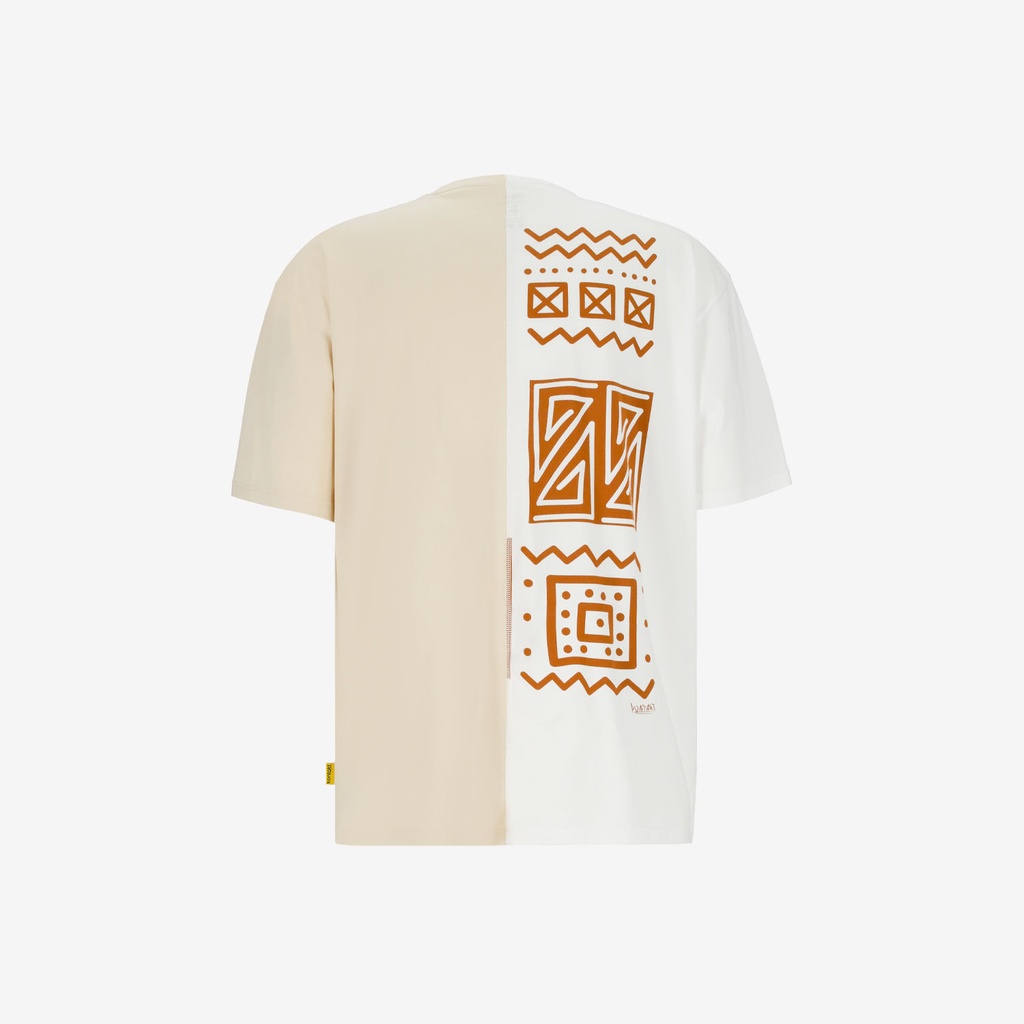 Upcycling t-shirt oversized homme manches courtes MARGOUM & LOSANGE VERSION 1