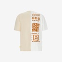 Upcycling t-shirt oversized homme manches courtes MARGOUM & LOSANGE VERSION 1