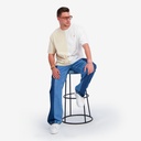 Upcycling t-shirt oversized homme manches courtes MARGOUM & LOSANGE VERSION 2