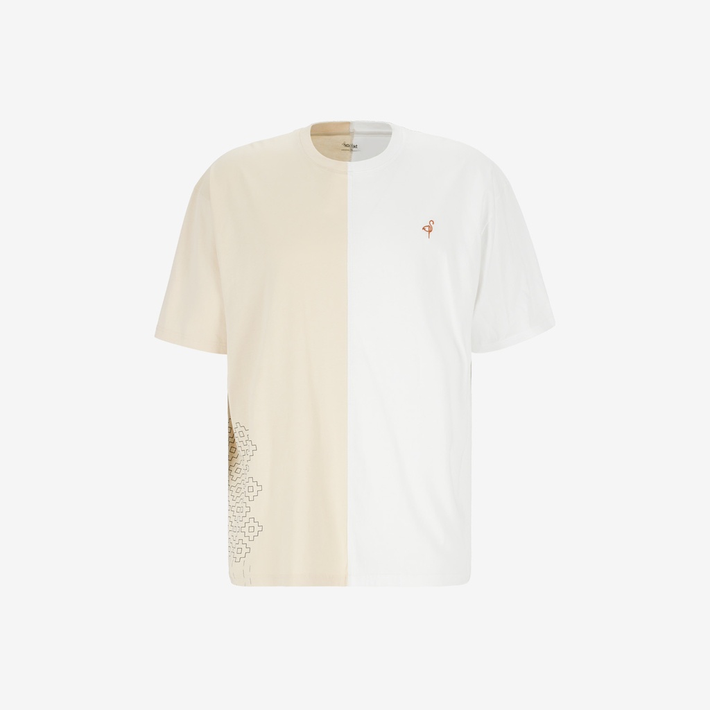 Upcycling t-shirt oversized homme manches courtes MARGOUM & LOSANGE VERSION 2