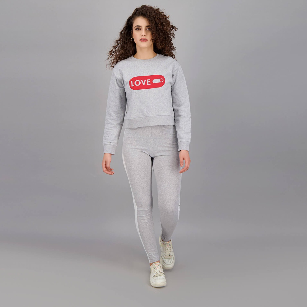 Sweat crop femme LOVE