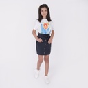 Jupe paperbag fille courte