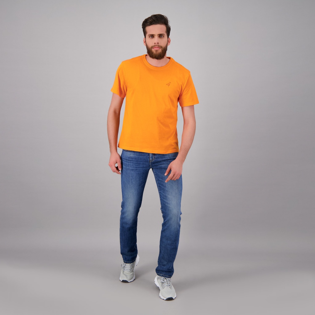 T-shirt homme manches courtes avec épaulette flamant rose