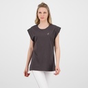 T-shirt femme sans manches avec broderie