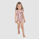 Maillot de bain bébé avec volant imprimé FLEUR