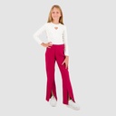 Jogger flare fille avec fentes devant